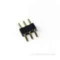 2,54 mm 3p conectores de cabeceira de pin de recolección negra